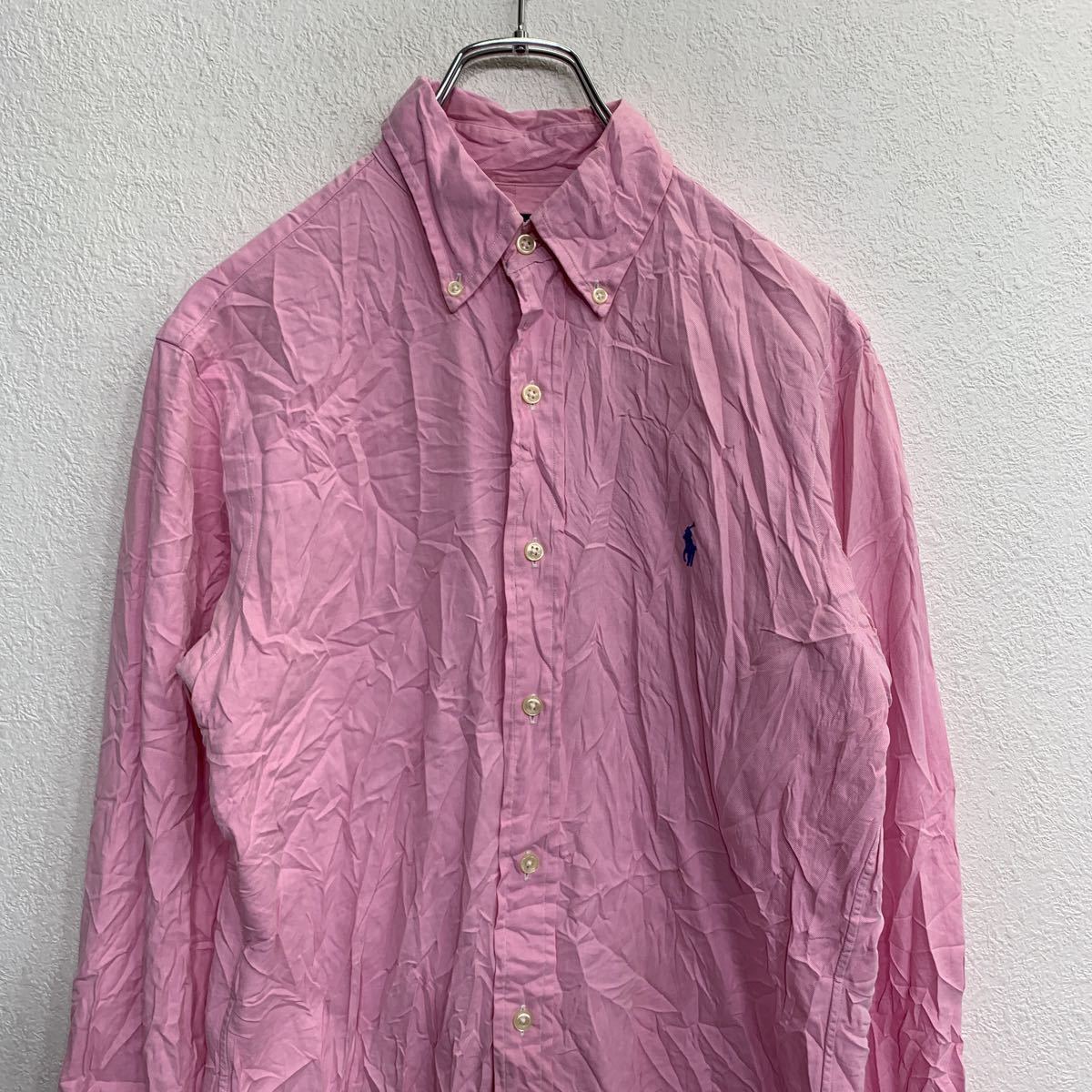 RALPH LAUREN ボタンダウンシャツ Sサイズ ラルフローレン スリムフィット レディース ピンク 古着卸 アメリカ仕入 t2201-3014