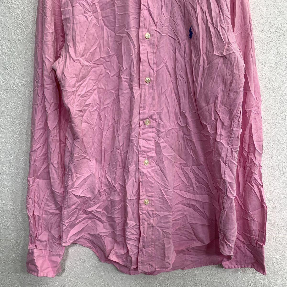 RALPH LAUREN ボタンダウンシャツ Sサイズ ラルフローレン スリムフィット レディース ピンク 古着卸 アメリカ仕入 t2201-3014