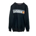【中古】【古着】 adidas スウェットトレーナー Mサイズ程度 アディダス 黒 古着卸 アメリカ仕入 t2201-3419