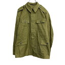 【中古】【古着】 スペイン軍 ミリタリージャケット XS〜Sサイズくらい 80's オリーブグリーン 古着卸 アメリカ仕入 t2201-3494