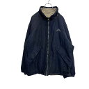 【中古】【古着】 Kappa ジップアップジャケット S-M ネイビー ベージュ カッパ リバーシブル フリース ロゴ スポーツ 古着卸 アメリカ仕入 t220...