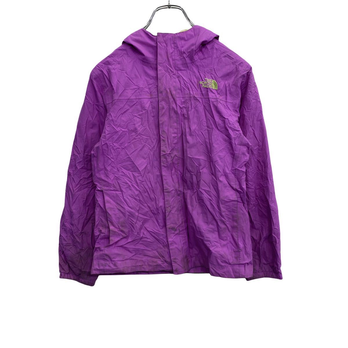 THE NORTH FACE マウンテンパーカー キッズ M パープル ノースフェイス ナイロン アウトドア 子供用 古着卸 アメリカ仕入 t2201-4018