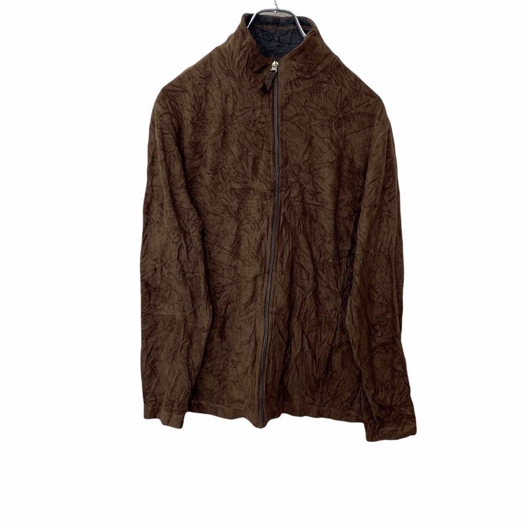 【中古】【古着】 CLUB ROOM ジップアップフリースジャケット Sサイズ ダークブラウン 古着卸 アメリカ仕入 t2201-4659