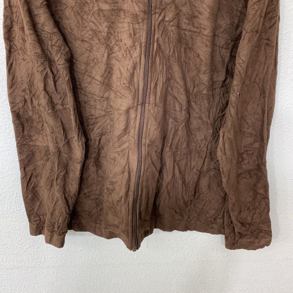 【中古】【古着】 CLUB ROOM ジップアップフリースジャケット Sサイズ ダークブラウン 古着卸 アメリカ仕入 t2201-4659