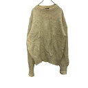 【中古】【古着】 Levi's ニットセーター L ホワイト リーバイス 丸首セーター ロング丈 無地 シンプル 透け編み 古着卸 アメリカ仕入 t2202-3...