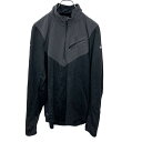 【中古】【古着】 NIKE プルオーバージャケット Mサイズ ナイキ スポーツブランド ハーフジップ ブラック 古着卸 アメリカ仕入 t2202-3625