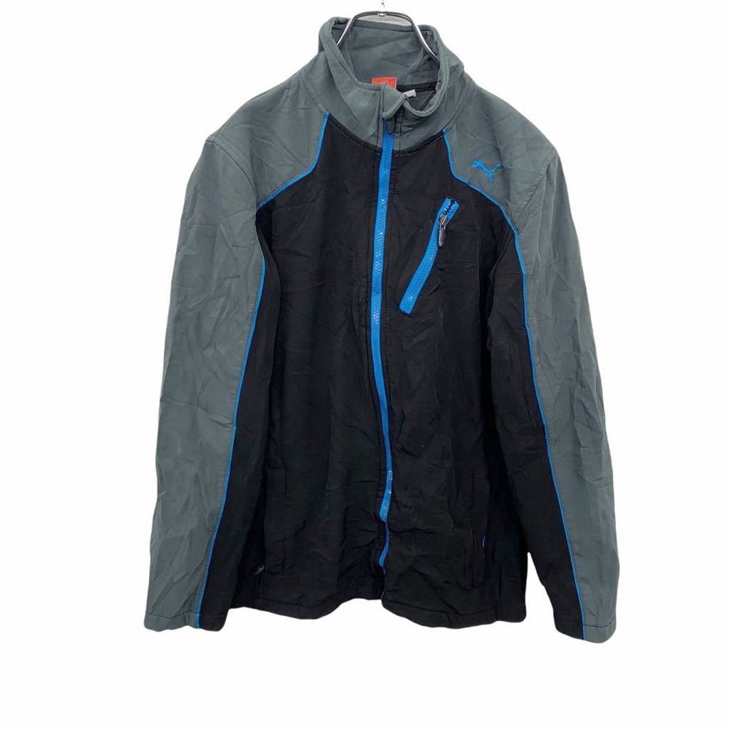 【中古】【古着】 PUMA ジップアップジャケット Lサイズ プーマ ブラック 古着卸 アメリカ仕入 t2202-3712