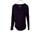 長袖Tシャツ レディース L パープル カットソー ロングTシャツ 無地 シンプル 古着卸 アメリカ仕入 t2202-3736