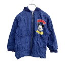 【中古】【古着】 Disney ジップアップジャケット キッズMサイズくらい ミッキー ネイビー 古着卸 アメリカ仕入 t2202-3866
