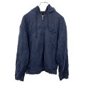 【中古】【古着】 TOMMY HILFIGER ジップアップジャケット Sサイズ トミーヒルフィガー 裏起毛 ネイビー 古着卸 アメリカ仕入 t2202-389...