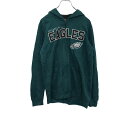 【中古】【古着】 NFL TEAMAPPAREL スウェットパーカー キッズ L グリーン エヌエフエルチームアパレル 古着卸 アメリカ仕入 t2202-391...