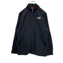 【中古】【古着】 PUMA ジップアップジャケット キッズ L ブラック プーマ スポーツ プリント バックプリント ロゴ 古着卸 アメリカ仕入 t2202-4162