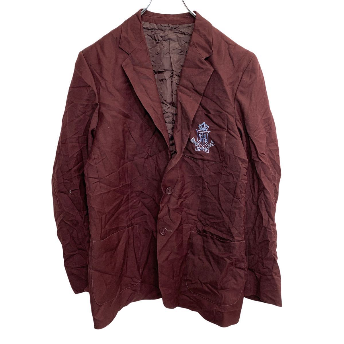 【中古】【古着】 BEARE&LEY スクールジャケット Mサイズくらい ボルドー 古着卸 アメリカ仕入 t2202-4274
