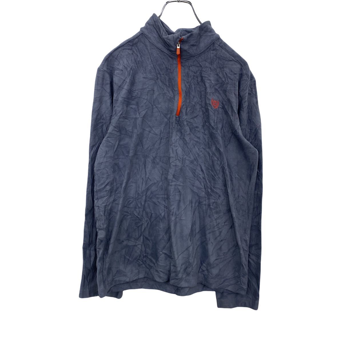 【中古】【古着】 CHAPS ハーフジップフリース キッズ XL グレー オレンジ チャップス ワンポイントロゴ アウトドア 古着卸 アメリカ仕入 t2202-...