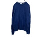 【中古】【古着】 UNIQLO ニットセーター L ブルー ユニクロ 丸首セーター 長袖 トップス 無地 シンプル 古着卸 アメリカ仕入 t2202-4636