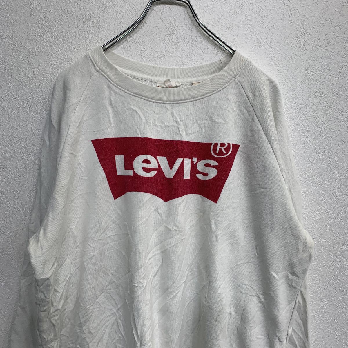 【中古】【古着】 Levi's スウェットトレーナー Mサイズ リーバイス レディース ホワイト 古着卸 アメリカ仕入 t2203-3064