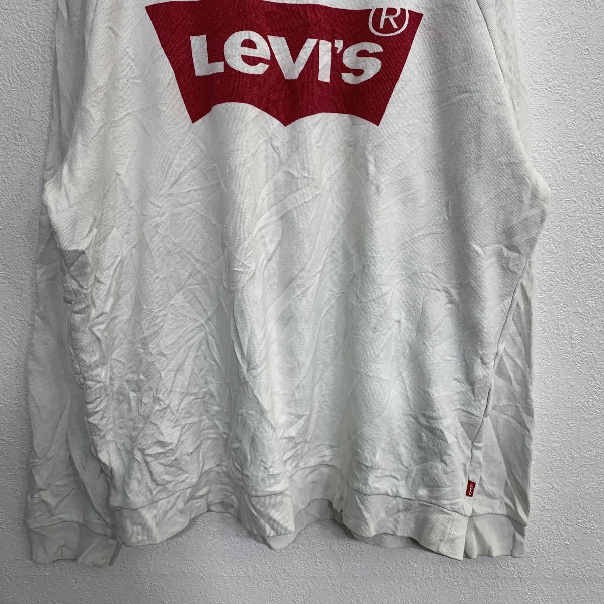 【中古】【古着】 Levi's スウェットトレーナー Mサイズ リーバイス レディース ホワイト 古着卸 アメリカ仕入 t2203-3064