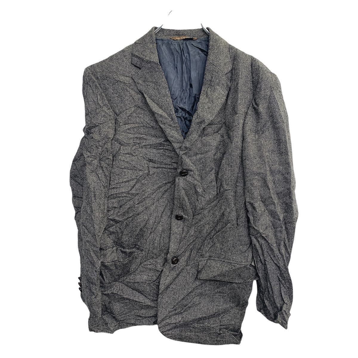 【中古】【古着】 MERONA テーラードジャケット Mサイズ 柄 グレー 古着卸 アメリカ仕入 t2203-3259