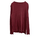 【中古】【古着】 RIVER ISLAND 長袖Tシャツ Sサイズ スリムフィット ワインレッド 古着卸 アメリカ仕入 t2203-3390