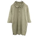 【中古】【古着】 Tommy Bahama ポロシャツ 2XLサイズ サイズ表記XL 半袖 シルク70% カーキ 古着卸 アメリカ仕入 t2203-3426