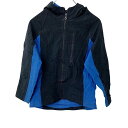 【中古】【古着】 ジップアップジャケット Sサイズ ブラック ブルー 古着卸 アメリカ仕入 t2203-3439
