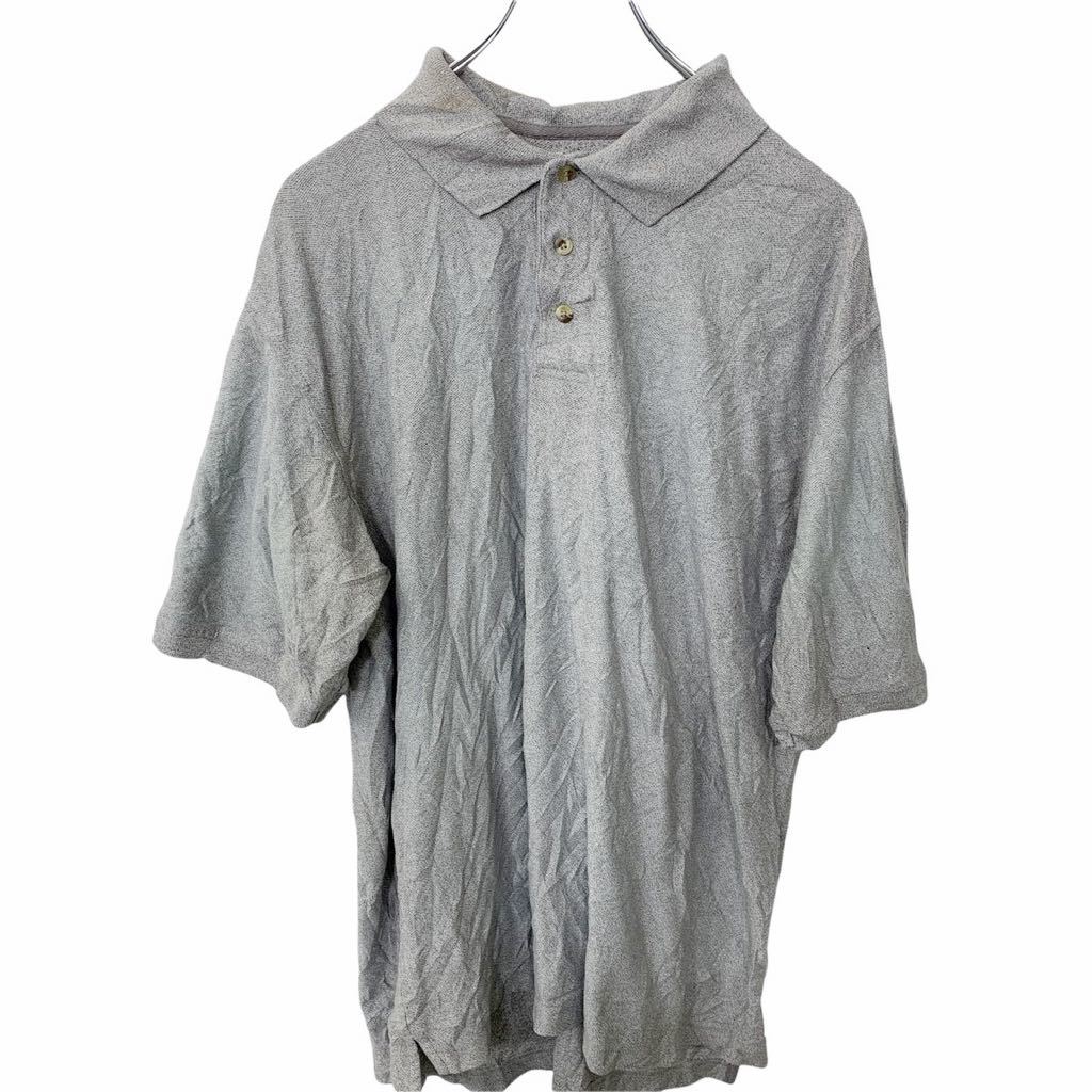 【中古】【古着】 半袖ポロシャツ Lサイズ程度 グレー 古着卸 アメリカ仕入 t2203-3455