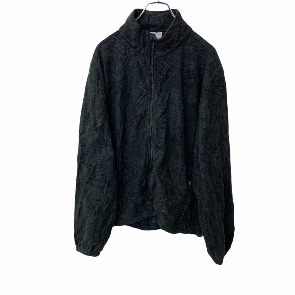 【中古】【古着】 ジップアップフリースジャケット Lサイズ ブラック 古着卸 アメリカ仕入 t2203-3471