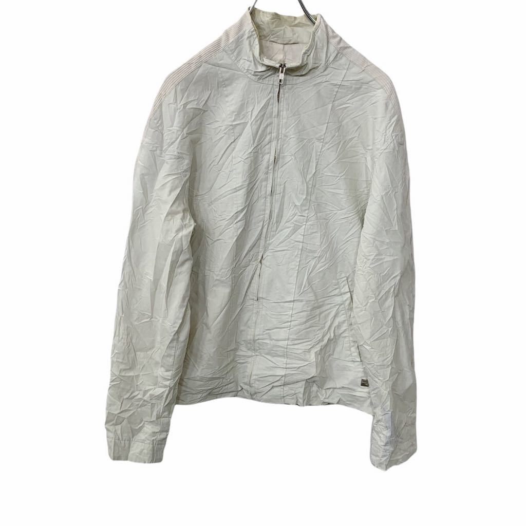 【中古】【古着】 CROCODILE ジップアップジャケット Lサイズ ホワイト 古着卸 アメリカ仕入 t2203-3477