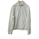 【中古】【古着】 CROCODILE ジップアップジャケット Lサイズ ホワイト 古着卸 アメリカ仕入 t2203-3477