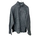 【中古】【古着】 ハーフジップフリースジャケット Mサイズ ダークグレー 古着卸 アメリカ仕入 t2203-3483