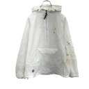【中古】【古着】 CHARLES RIVER ナイロンパーカー Mサイズ位 サイズ表記S ハーフジップ プルオーバー ホワイト 古着卸 アメリカ仕入 t2203...