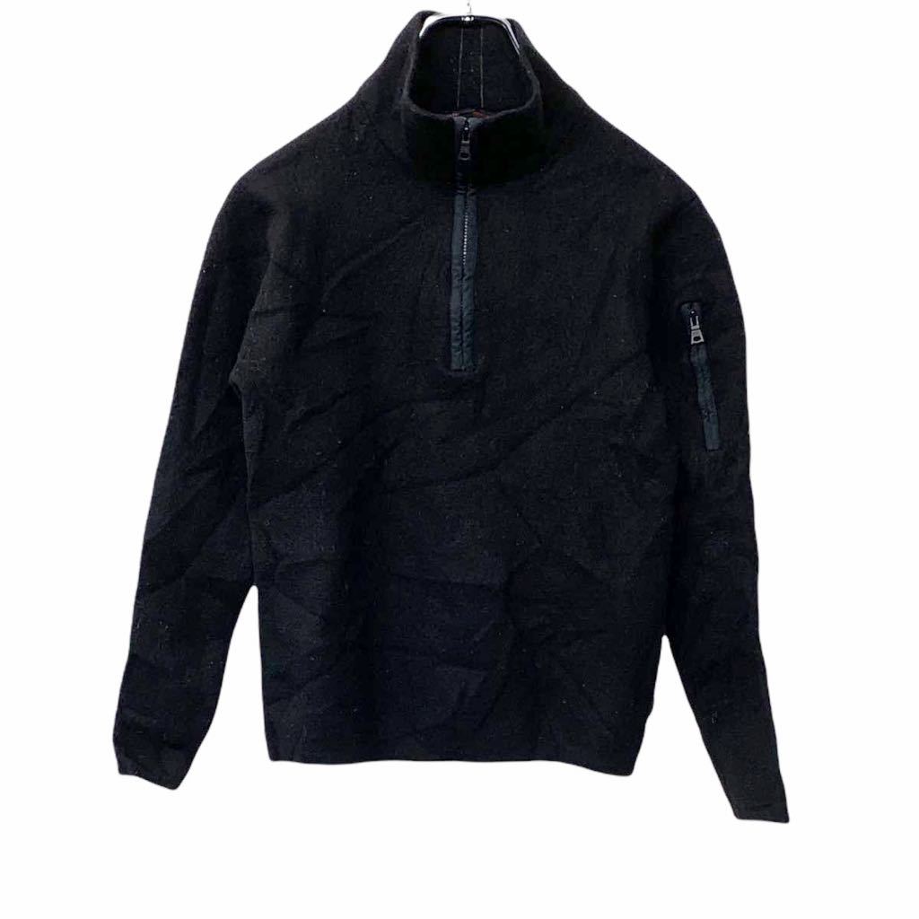 【中古】【古着】 BANANA REPUBLIC ハーフジップニット Sサイズ ブラック 古着卸 アメリカ仕入 t2203-3660