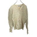 【中古】【古着】 YARN WORKS ニットカーディガン Lサイズ サイズ表記MEDIUM レディース ベージュ 古着卸 アメリカ仕入 t2203-3665