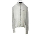 【中古】【古着】 HILFIGER SPORTS ジップアップニット Lサイズ サイズ表記L トミーヒルフィガー ホワイト ジャケット 古着卸 アメリカ仕入 t...