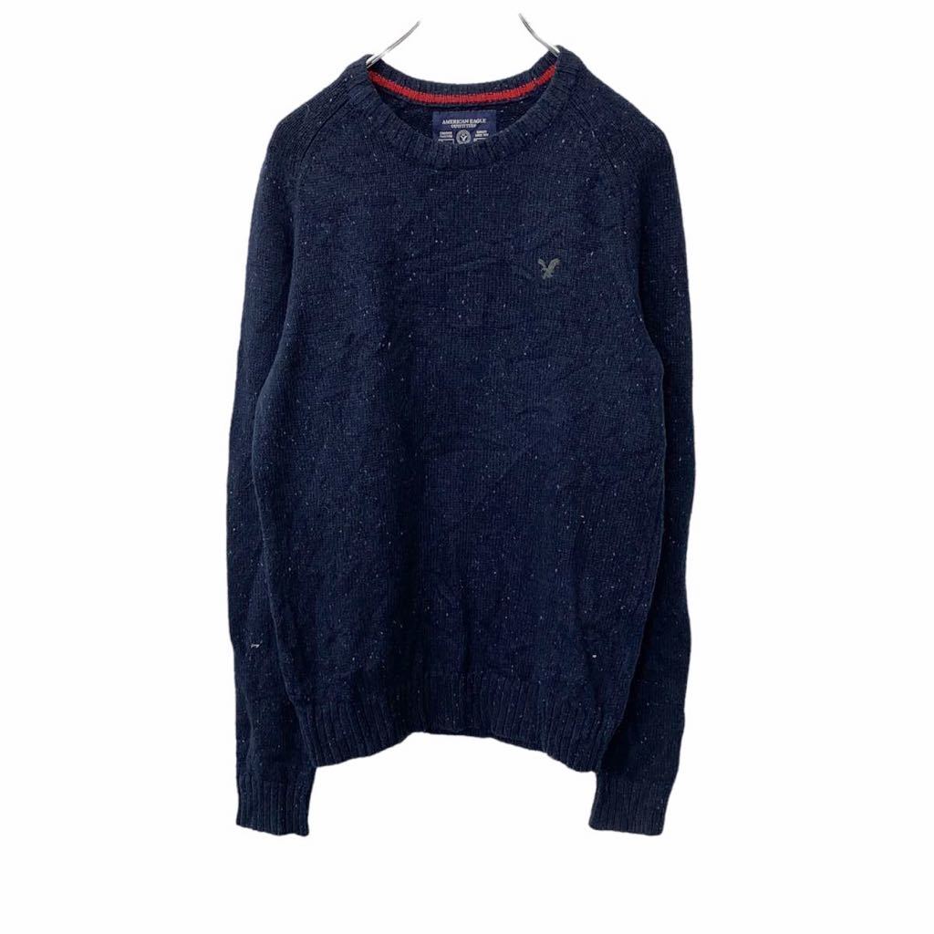 【中古】【古着】 AMERICAN EAGLE セーター Sサイズ 程度 アメリカンイーグル ネイビー 古着卸 アメリカ仕入 t2203-3761