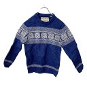 【中古】【古着】 Jack Wills セーター XLサイズ ビッグサイズ 柄 ブルー ホワイト 古着卸 アメリカ仕入 t2203-3774