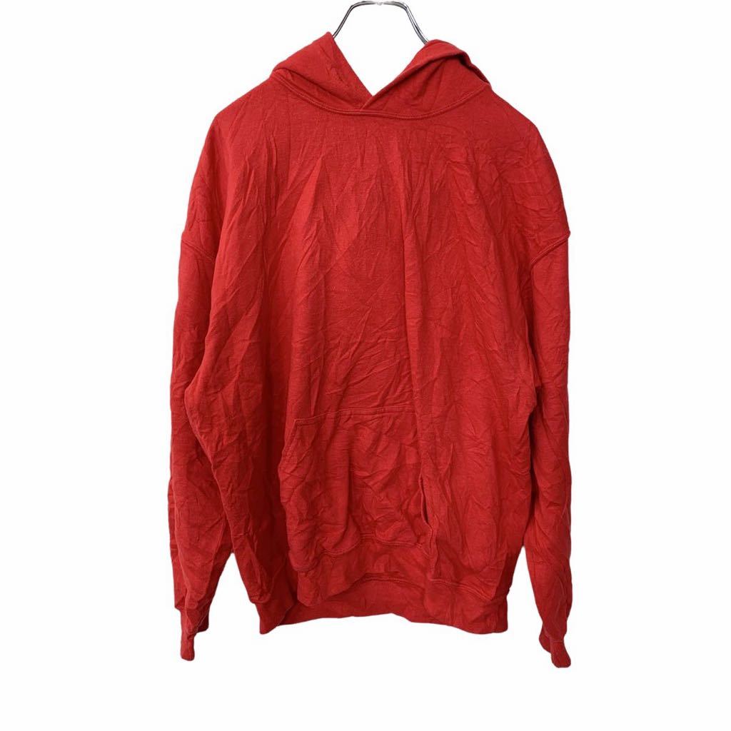【中古】【古着】 GILDAN プルオーバーパーカー Lサイズ ギルダン レッド 古着卸 アメリカ仕入 t2204-3149