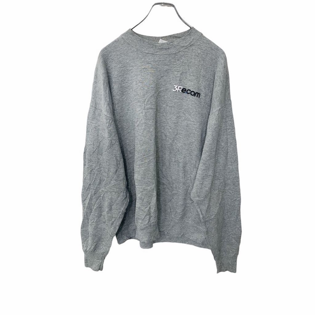 【中古】【古着】 BEST プリントスウェット XLサイズ ビッグサイズ グレー 古着卸 アメリカ仕入 t2204-3303