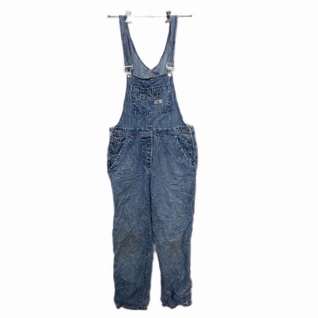 【中古】【古着】 BKLE DENIM オーバーオール W34程度 レディース デニム 古着卸 アメリカ仕入 t2205-3409