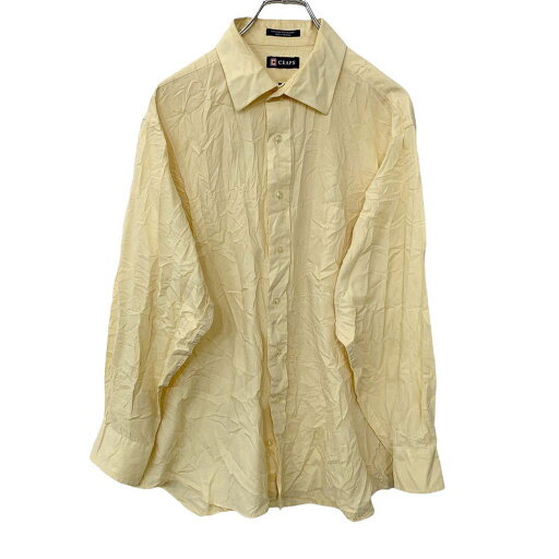 【中古】【古着】 CHAPS 長袖無地シャツ XLサイズ チャップス イエロー 古着卸 アメリカ仕入 t2206-3225 【中古】【古着】 CHAPS 長袖無地シャツ XLサイズ チャップス イエロー 古着卸 アメリカ仕入 t2206-3225