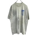 【中古】【古着】 半袖 プリントTシャツ Lサイズくらい ライトグレー 古着卸 アメリカ仕入 t2206-3361