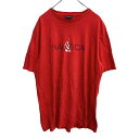 【中古】【古着】 NAUTICA 半袖 プリントTシャツ Lサイズ ノーティカ レッド 古着卸 アメリカ仕入 t2206-3369