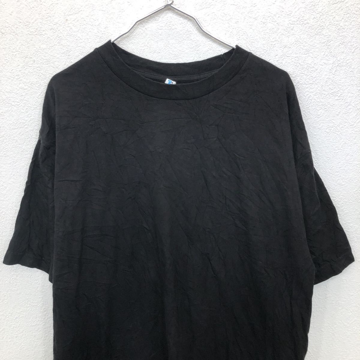【中古】【古着】 TS 半袖Tシャツ XLサイズ ブラック ビックサイズ 転写プリント ブルドッグ 古着卸 アメリカ仕入 t2206-3410