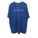 【中古】【古着】 ptima 半袖Tシャツ 2XLサイズ ビックサイズ ブルー シルクプリント 古着卸 アメリカ仕入 t2206-3486