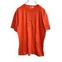 【中古】【古着】 Ma Re 半袖Tシャツ Mサイズ 刺繍 オレンジ 古着卸 アメリカ仕入 t2206-3611