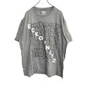 【中古】【古着】 eck unitd. 半袖 プリントTシャツ 2XLサイズ エコーアンリミテッド グレー 古着卸 アメリカ仕入 t2206-3635