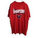 【中古】【古着】 半袖 プリントTシャツ XLサイズ レッド 古着卸 アメリカ仕入 t2206-3728