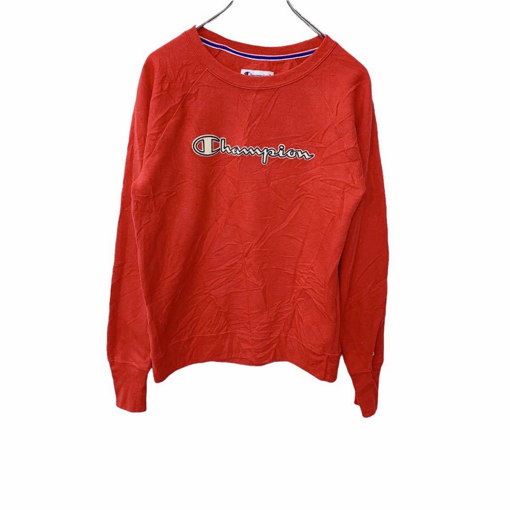 【中古】【古着】 Champion 刺繍スウェット Sサイズ チャンピオン レッド 古着卸 アメリカ仕入 t2206-3795