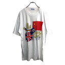 【中古】【古着】 FEIPENG 半袖 プリントTシャツ XXLサイズ ホワイト 古着卸 アメリカ仕入 t2206-3928
