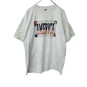 【中古】【古着】 半袖プリントTシャツ XLサイズ グレー 古着卸 アメリカ仕入 t2206-4117